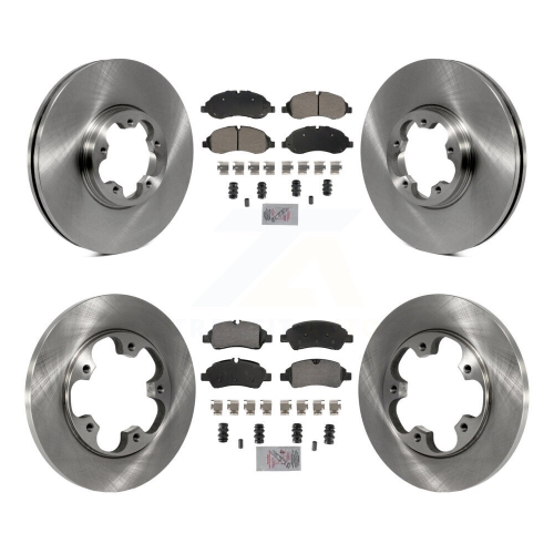 Front Rear Semi-Metallic Pad Brake Rotor Kit For Ford Transit-250 Transit-150 Transit-350 K8A-107376