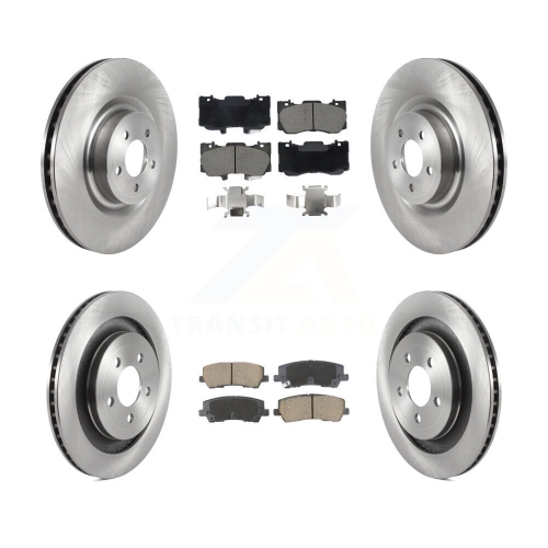 Front Rear Disc Brake Rotor Ceramic Pad Kit For 2020 Ford Mustang GT Premium/GT with 5.0L K8C-103405