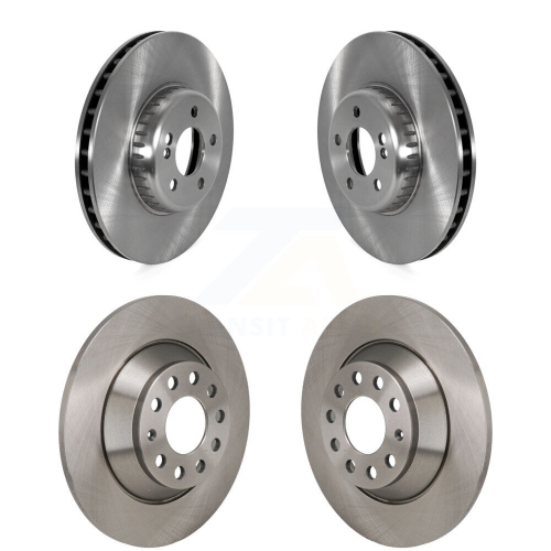 CMX  Front Rear Disc Brake Rotors Kit for 2015-2021 Mercedes-Benz C300 Without Sport Package K8-102540