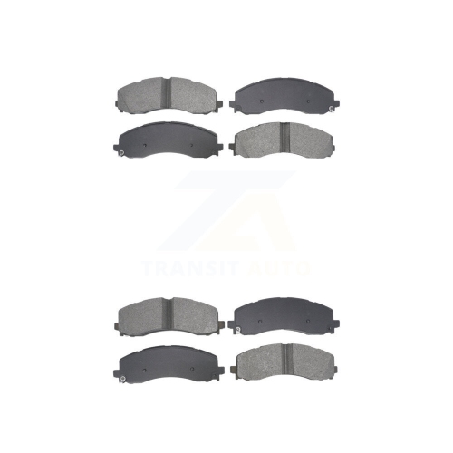 SIM  Front Rear Semi-Metallic Brake Pads Kit for Ram 2500 3500 Ksm-100654