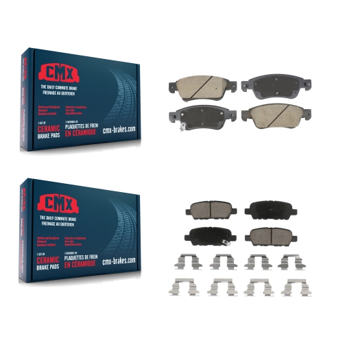 CMX  Front Rear Ceramic Brake Pads Kit for Infiniti G35 Q60 With Single Piston Caliper Kcx-100589