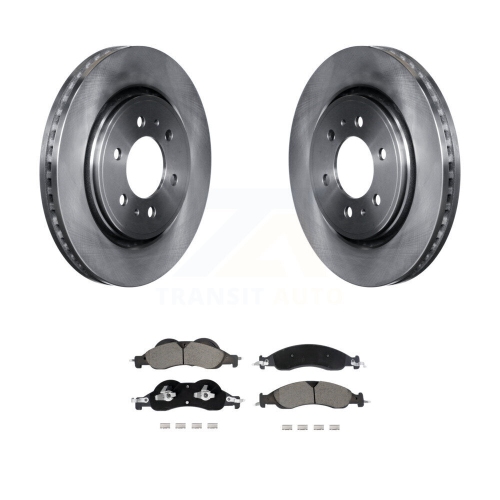CMX  Front Disc Brake Rotors & Ceramic Pad Kit for 2007-2009 Ford Expedition Lincoln Navigator K8C-103502