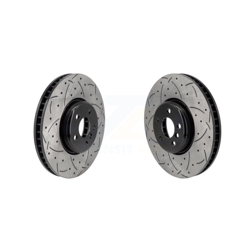 Front Drill Slot Brake Rotor Kit for BMW X5 330i xDrive M340i 530i i4 Toyota GR Supra 330e KD-100642