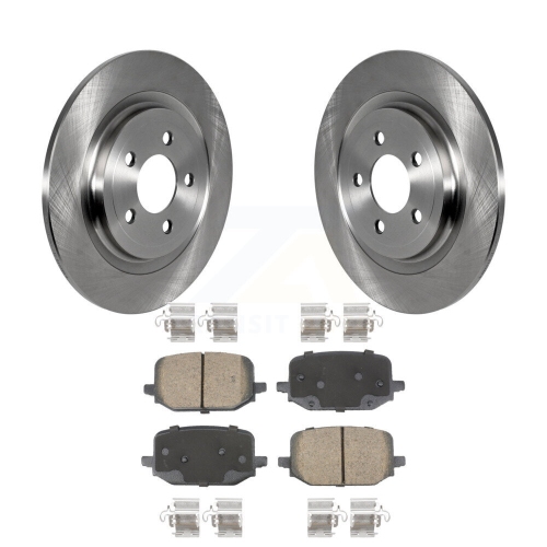 Rear Disc Brake Rotors And Ceramic Pads Kit For 2022-2024 Ford Explorer 3.0L/2.3L K8C-103525
