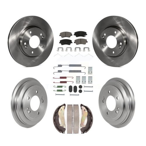 CMX  Front Rear Disc Brake Rotors Ceramic Pads And Drum Kit (7PC) for Hyundai Elantra K8C-103561