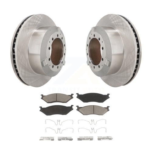 CMX  Rear Brake Rotors Ceramic Pad Kit for Ford F-450 Super Duty F-550 International Terrastar K8C-103355