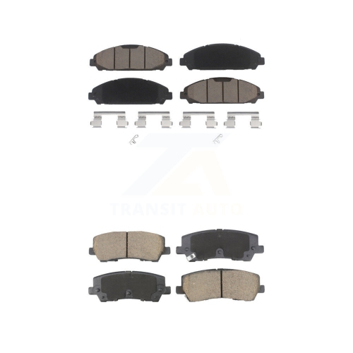 Ceramic Brake Pads 8-Piece Set For Ford Fusion 2013-2019 & Lincoln MKZ 2013-2020 - Front & Rear Set Ford Fusion Brake Pads - Foto 2