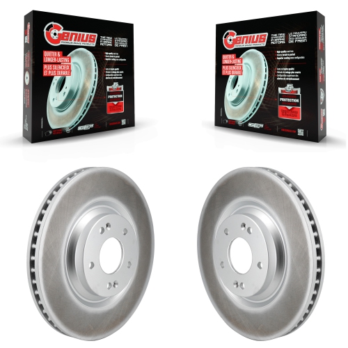 GENIUS  Front Coated Disc Brake Rotors Pair for Hyundai Veloster N Kg-101825