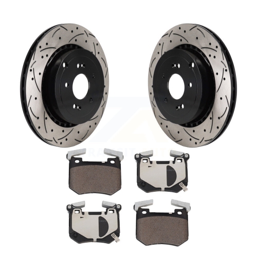 Ensemble de plaquettes en céramique pour disques de frein perforés enrobés arrière pour Genesis G70 Kia Stinger KDT-101406