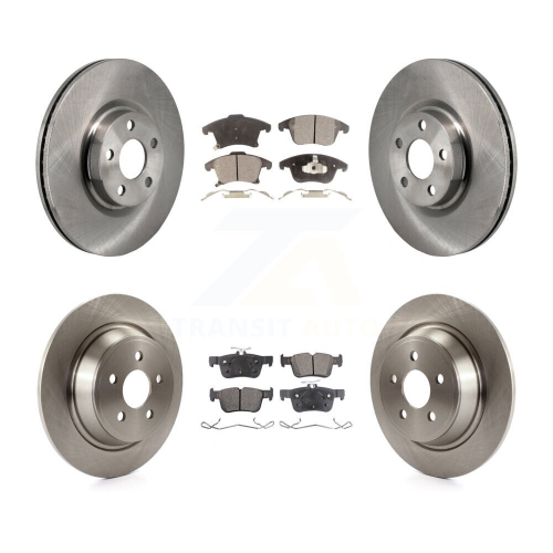 Front Rear Disc Brake Rotors And Ceramic Pads Kit For 2017-2020 Lincoln MKZ 2.0L K8T-104617