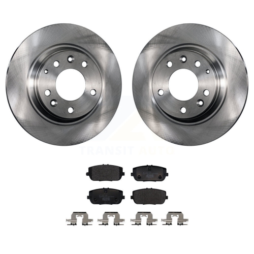 Rear Disc Brake Rotors And Ceramic Pads Kit For 2006-2015 Mazda MX-5 Miata K8T-104395