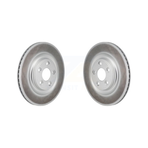 Rear Coated Disc Brake Rotors Pair For Jaguar F-Type XJ KG-101995