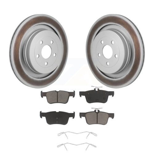 Ensemble de disques de frein à disque enduit arrière et plaquettes en céramique pour Ford Edge Lincoln Nautilus KGC-102812