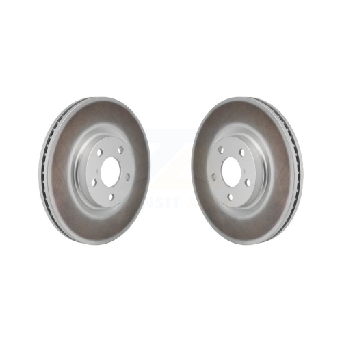 Front Coated Disc Brake Rotors Pair For 2017-2020 Lincoln MKZ 2.0L KG-101974