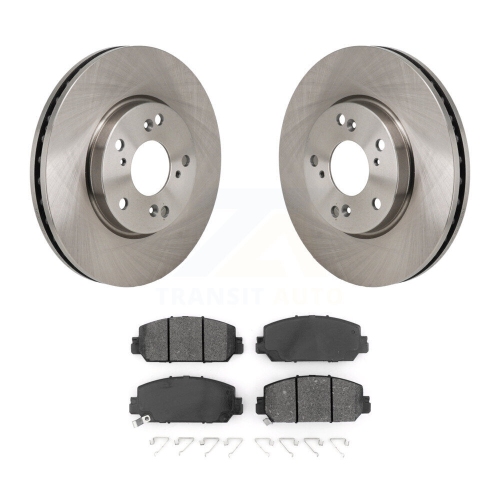 Front Disc Brake Rotors And Semi-Metallic Pads Kit For 2017-2021 Honda Clarity K8S-104173