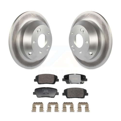 Rear Coated Disc Brake Rotors & Ceramic Pad Kit For Hyundai Santa Fe Sport Kia Sorento XL KGT-103288