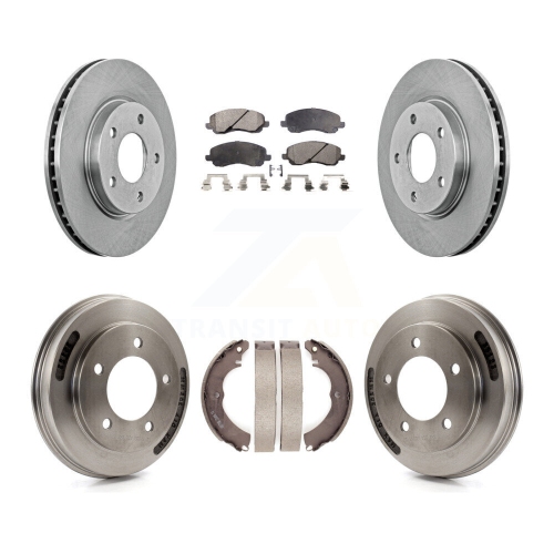 Front Rear Disc Brake Rotors Ceramic Pads And Drum Kit For Mitsubishi Lancer K8T-104553