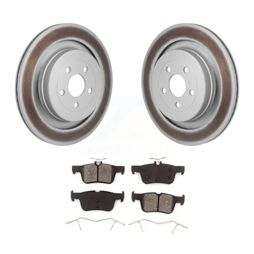 Disques de frein à disque enduits arrière et plaquettes semi-métalliques pour Ford Edge Lincoln Nautilus KGS-102871