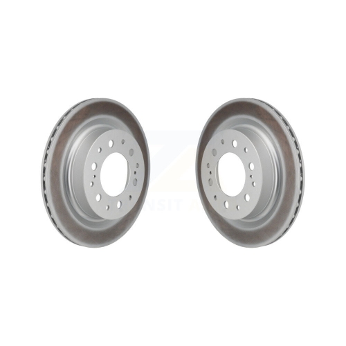 Rear Coated Disc Brake Rotors Pair For Toyota Tundra Sequoia Lexus LX600 KG-102028