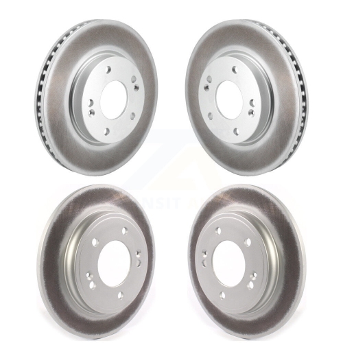 GENIUS  Front Rear Coated Disc Brake Rotors Kit for Hyundai Elantra Kg-101833