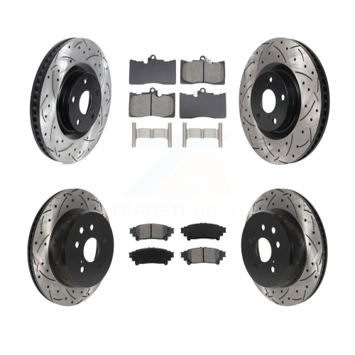 Jeu de plaquettes semi-métalliques pour disque de frein arrière à l'avant pour Lexus IS300 IS350 GS350 RC350 KDS-101099