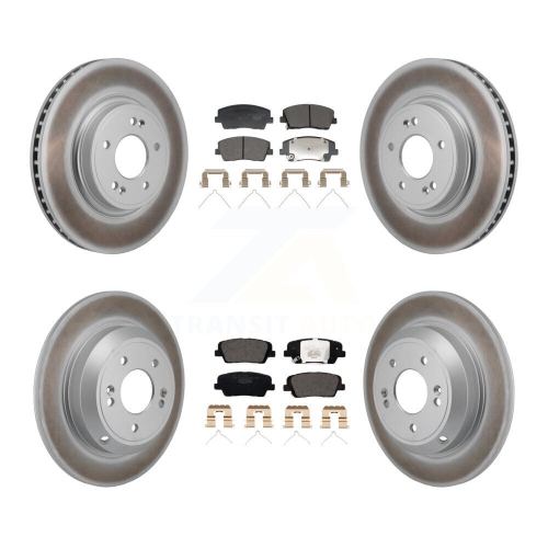 Disques de frein à disque enduits à l'avant et plaquettes en céramique pour Genesis G70 Kia Stinger KGT-103314