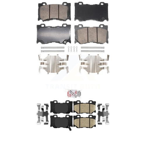 Jeu de plaquettes de frein à disque en céramique avant arrière pour INFINITI G37 FX50 KNF-101865
