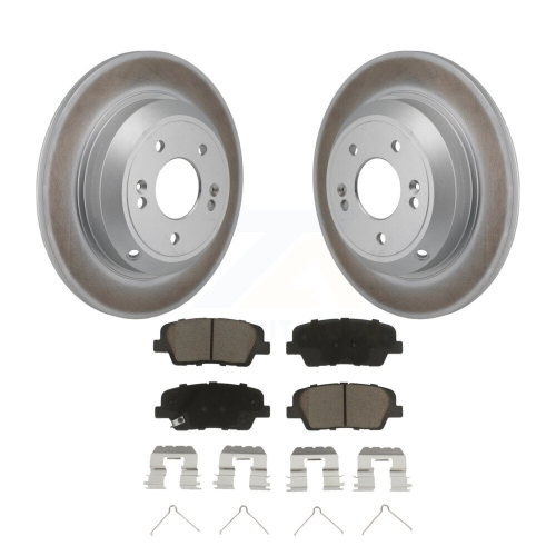 Ensemble de disques de frein à disque enduit arrière et plaquettes en céramique pour Genesis G70 Kia Stinger KGC-102823