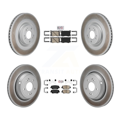 Ensemble de disques de frein avant revêtus de céramique arrière pour Genesis G80 3,3&nbsp;L 2018 avec KGA-106096 suralimenté