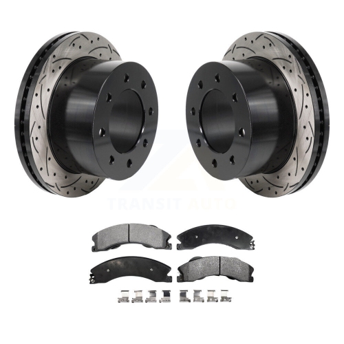 Ensemble de plaquettes en céramique pour disques de frein arrière percés pour Silverado KDT-101426 3500 HD de Chevrolet GMC