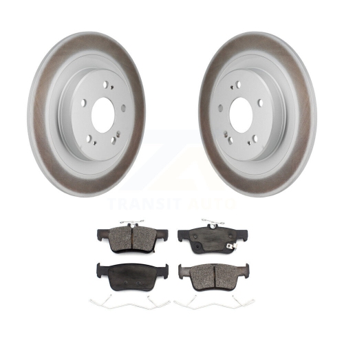 Rear Coated Disc Brake Rotors And Ceramic Pads Kit For 2021-2023 Acura TLX KGT-103563