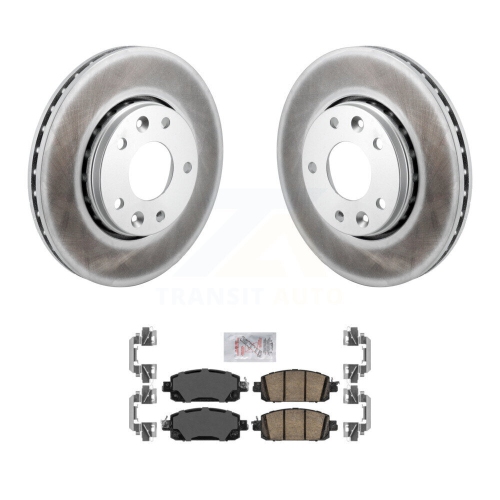 Front Coated Disc Brake Rotors And Ceramic Pads Kit For Nissan Kicks Sentra KGA-106032