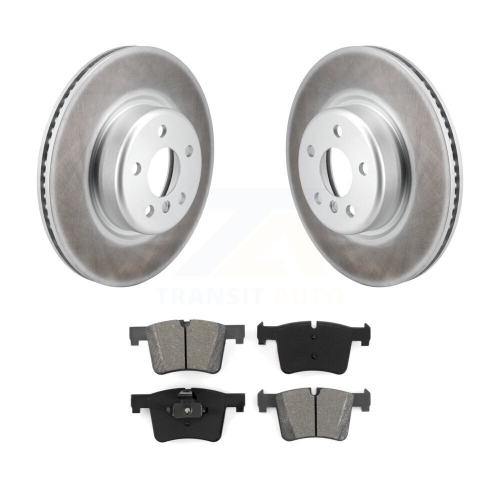 Front Coated Disc Brake Rotors And Semi-Metallic Pads Kit For 2019 BMW 330i xDrive GT KGS-102689