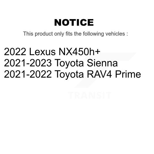 Front Rear Ceramic Pad Drill Slot Disc Brake Rotor Kit For Toyota Sienna RAV4 Prime Lexus KDA-103155