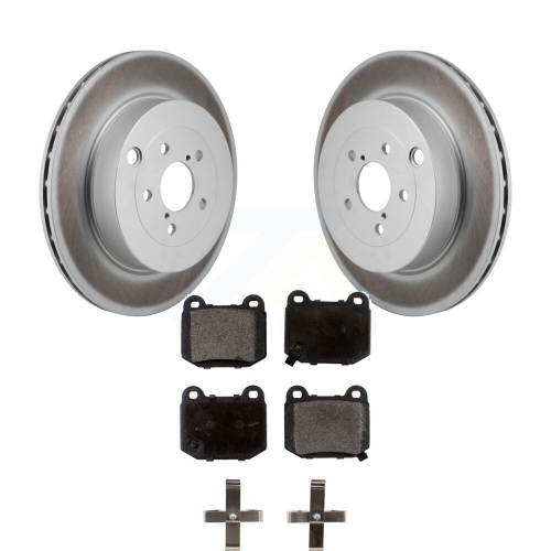 Rear Coated Brake Rotor Semi-Metallic Pad Kit For Subaru BRZ Toyota 86 With Brembo Brakes KGF-103285