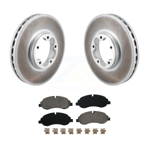 Front Coat Brake Rotor Semi-Metallic Pad Kit For Ford Transit-250 Transit-150 Transit-350 KGS-102690
