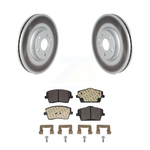 Front Coated Disc Brake Rotors And Semi-Metallic Pads Kit For Volvo XC40 KGF-103020