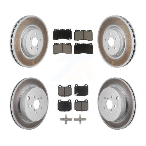 TRANSIT AUTO  Front Rear Coated Brake Rotor Ceramic Pad Kit for Subaru Brz Toyota 86 With Brembo Brakes Kgc-102693