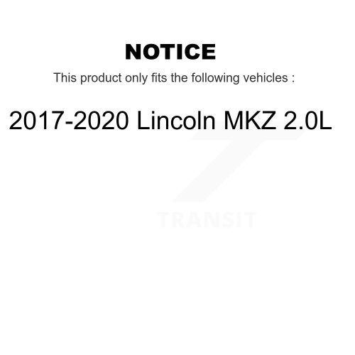 Disque de frein de frein à patins semi-métalliques arrière en céramique avant pour KDA-103150 Lincoln MKZ 2,0&nbsp;L