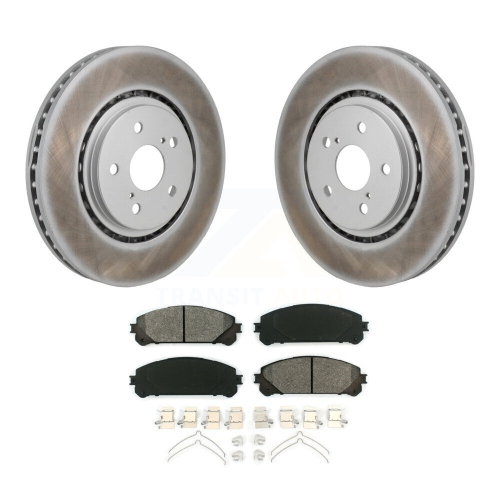 TRANSIT AUTO  Front Coated Brake Rotor & Semi-Metallic Pad Kit for Toyota Sienna Rav4 Prime Bz4X Subaru Kgs-102814