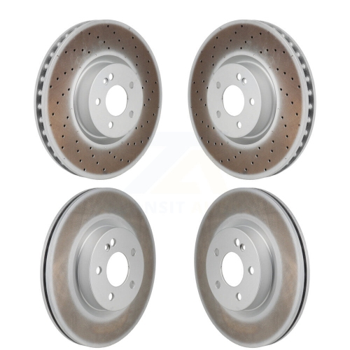 GENIUS  Front Rear Coated Disc Brake Rotor Kit for Mercedes-Benz Glc300 C43 Amg Glc43 C450 Glc350E Kg-101893