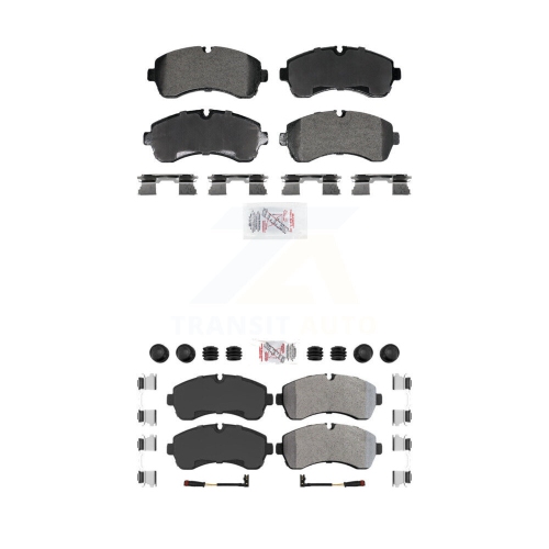 Front Rear Semi-Metallic Disc Brake Pads Kit For Workhorse Custom Chassis W42 P32 KNF-101951