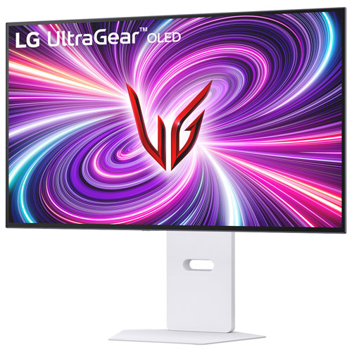 Moniteur de jeu FreeSync G-Sync DELO de 32 po mode double UltraGear de LG avec temps de réponse de 0,03 ms gris à gris - Blanc suprême