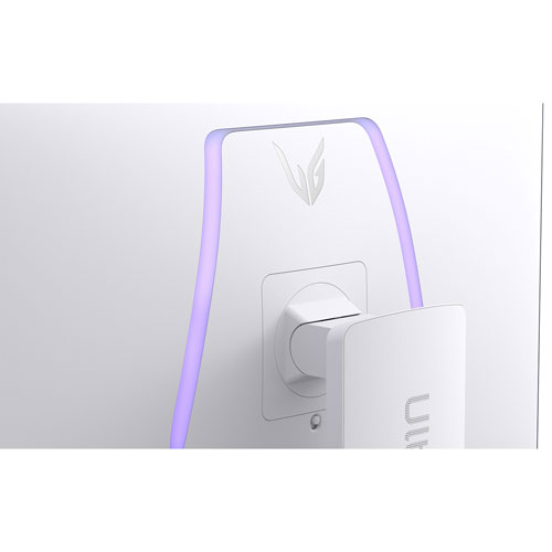 Moniteur de jeu FreeSync G-Sync DELO de 32 po mode double UltraGear de LG avec temps de réponse de 0,03 ms gris à gris - Blanc suprême