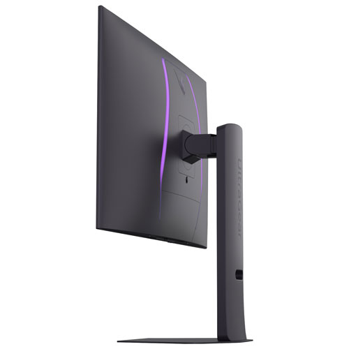 Moniteur de jeu FreeSync G-Sync DELO (UHD 4K 240 Hz ,HD intégrale 480 Hz) de 32 po mode double UltraGear de LG avec temps de réponse de 0,03 ms gris à gris - Gris violet