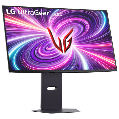 Moniteur de jeu FreeSync G-Sync DELO (UHD 4K 240 Hz ,HD intégrale 480 Hz) de 32 po mode double UltraGear de LG avec temps de réponse de 0,03 ms gris à gris - Gris violet