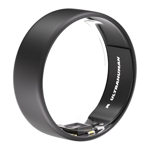 Anneau intelligent pour le sommeil et la mise en forme Ring Air d'Ultrahuman - Taille 8 - Gris mat