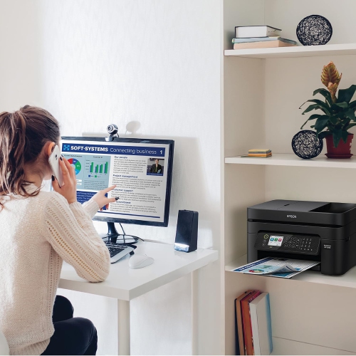 Epson Workforce WF-2950 Wireless All-in-One Printer with Scan, Copy, Fax, Auto Document Feeder, Automatic 2-Sided Printing and 2.4" Color Display