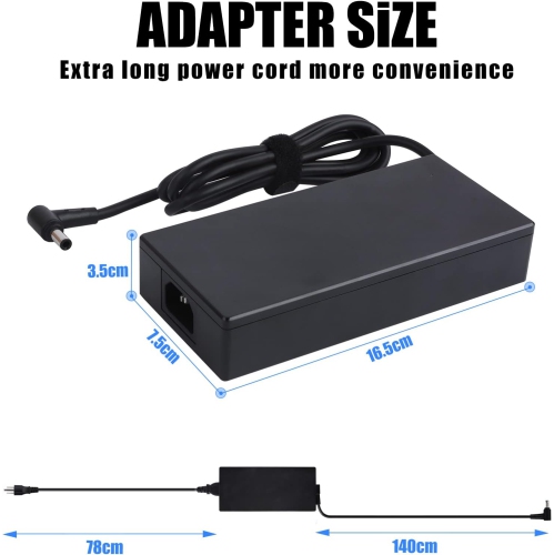 New ADP-200JB D 200W 20V 10A 6.0 x 3.7mm AC Adapter Charger Compatible with ASUS TUF Dash F15 FX516PR FA506QR ROG Zephyrus G15 GA503QM-HQ121R GA503Q