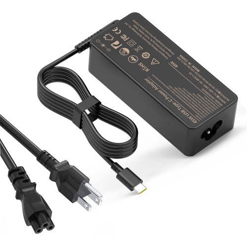 Chargeur USB-C de 45&nbsp;W pour portable; Chargeur rapide de Chromebook pour Lenovo, Dell, HP, ASUS, Acer LG, Nintendo Switch et autres